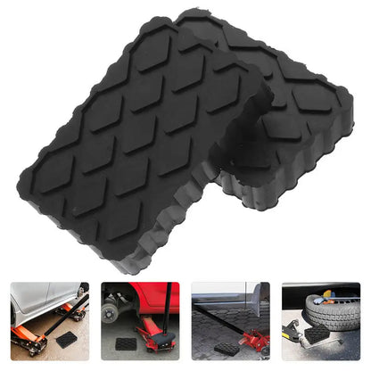 1/2Pcs Car Jack Rubber Pad Lift Blocks Floor Cars Parts Jacks Height Increasing Protective Pad Automotive Camper Stabilizer Pads