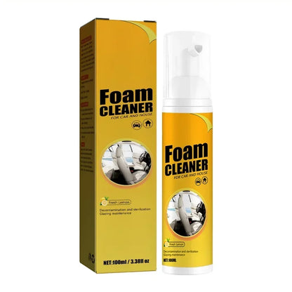 Multifunctional foam cleaner, decontamination of automotive products, interior leather, seat, steering wheel cleaner parts