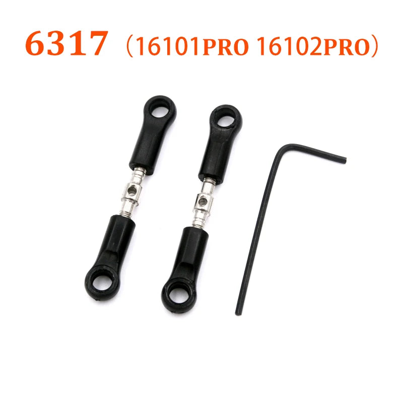 SCY 16101 PRO 16102 PRO RC Automotive Parts Turning Shaft Gear Bearing Pull Rod Steering Cup Swing Arm Motor Tire Screws