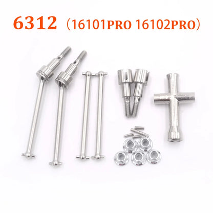 SCY 16101 PRO 16102 PRO RC Automotive Parts Turning Shaft Gear Bearing Pull Rod Steering Cup Swing Arm Motor Tire Screws