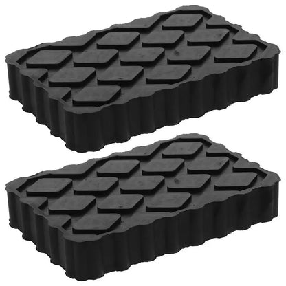 1/2Pcs Car Jack Rubber Pad Lift Blocks Floor Cars Parts Jacks Height Increasing Protective Pad Automotive Camper Stabilizer Pads