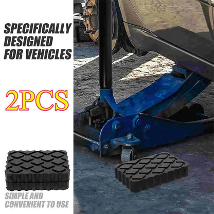 1/2Pcs Car Jack Rubber Pad Lift Blocks Floor Cars Parts Jacks Height Increasing Protective Pad Automotive Camper Stabilizer Pads