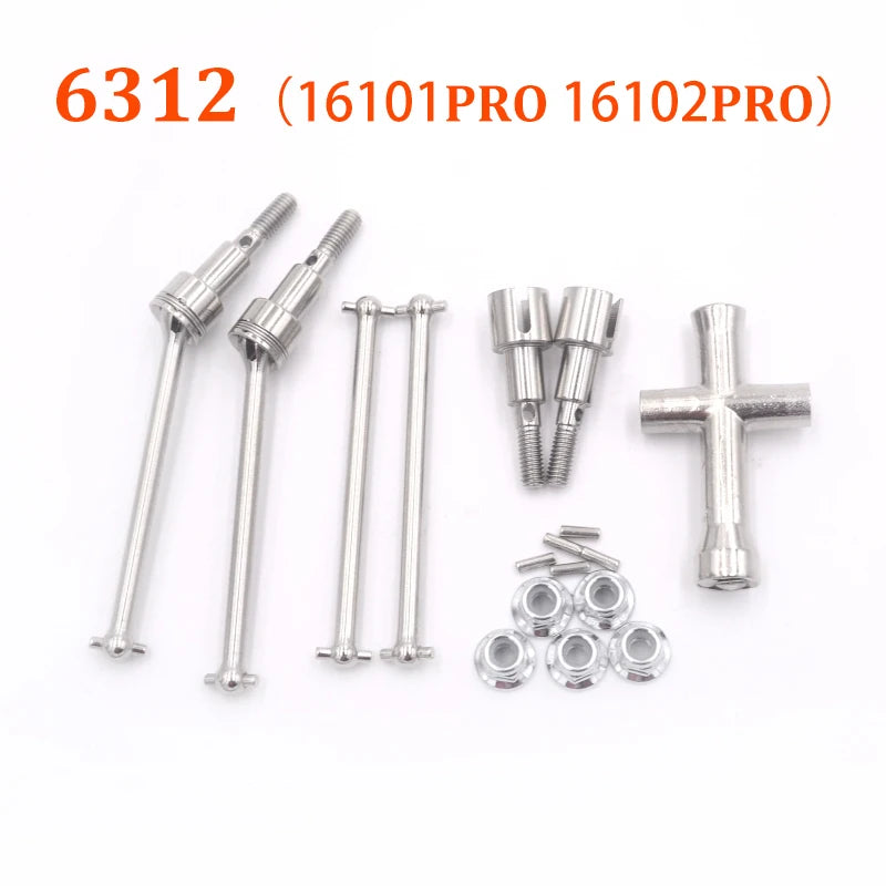 SCY 16101 PRO 16102 PRO RC Automotive Parts Turning Shaft Gear Bearing Pull Rod Steering Cup Swing Arm Motor Tire Screws