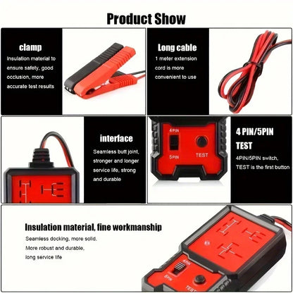 LED indicator lights, automotive battery testers, electronic testers, relays, diagnostic tools, general 12V automotive parts