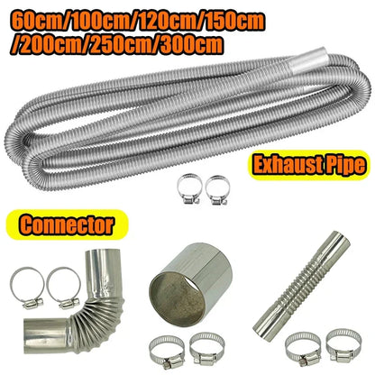 Exhaust Pipe Tube Elbow Connector Set 25mm 26mm for Diesel Heater Car Camper Caravan Truck Automotive Exhaust Parts