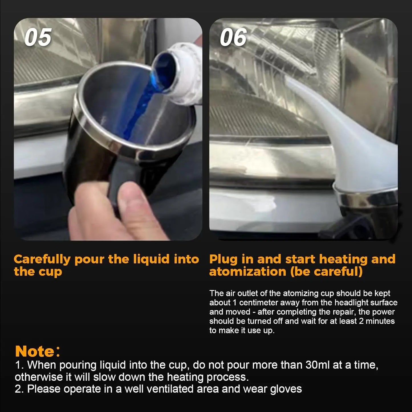 Car Headlights Renovation Polishing Kit Headlight Restoration Kit Workshop Automotive Care Tools no Liquid Polymer Headlights