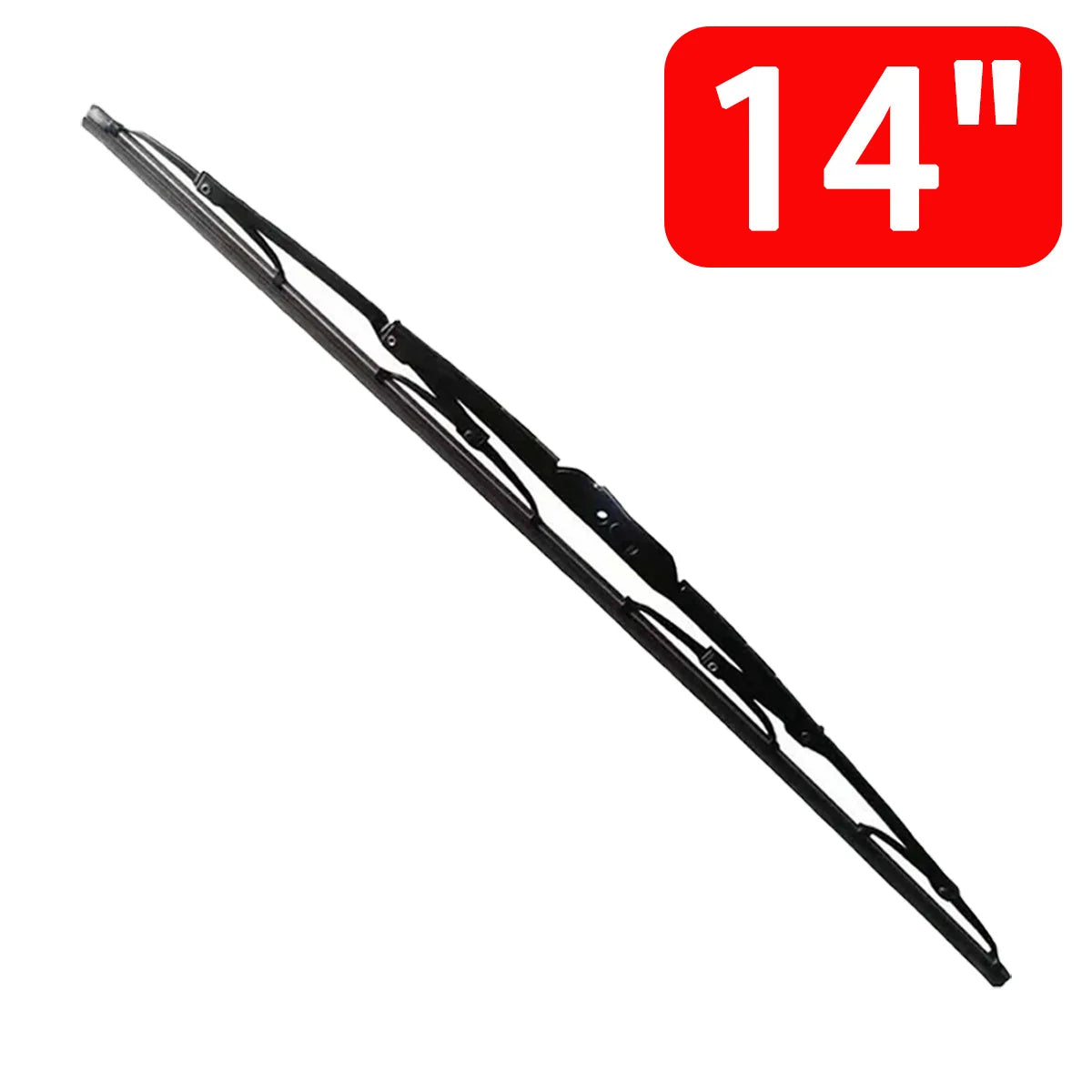 1PC Automotive Iron Frame Windshield Wiper Universal U/J Hook 14"16"17"18"19"20"21"22"24" HD Silent Wiper Automotive Parts