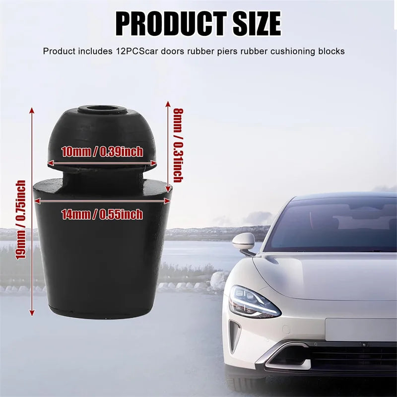 4-20Pcs Car Door Bumper Guards Door Pad Absorber Universal Car Door Slam Stopper Sticker Rubber Buffer Blocks Car Accessories
