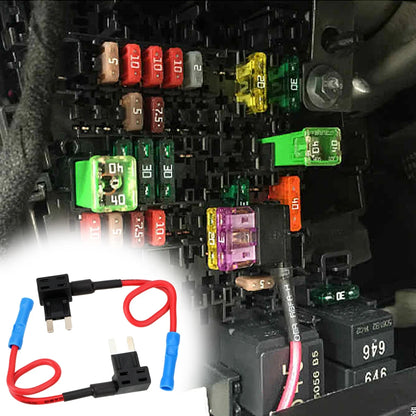 24V 12V Car Fuse Blades Holder Circuit Adapter Protector Splitter ATM APM Tap Micro Connector Truck Automobile Accessories 5pcs