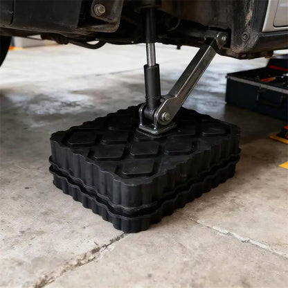 1/2Pcs Car Jack Rubber Pad Lift Blocks Floor Cars Parts Jacks Height Increasing Protective Pad Automotive Camper Stabilizer Pads