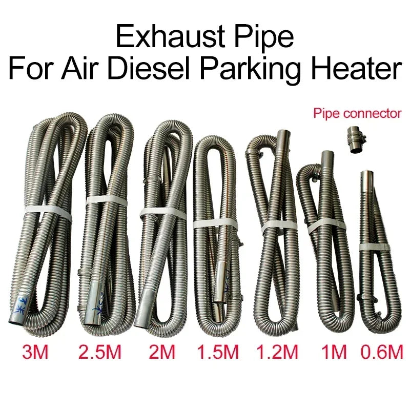 Exhaust Pipe Tube Elbow Connector Set 25mm 26mm for Diesel Heater Car Camper Caravan Truck Automotive Exhaust Parts