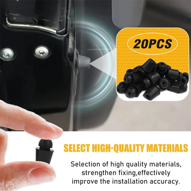 4-20Pcs Car Door Bumper Guards Door Pad Absorber Universal Car Door Slam Stopper Sticker Rubber Buffer Blocks Car Accessories