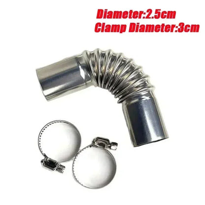 Exhaust Pipe Tube Elbow Connector Set 25mm 26mm for Diesel Heater Car Camper Caravan Truck Automotive Exhaust Parts