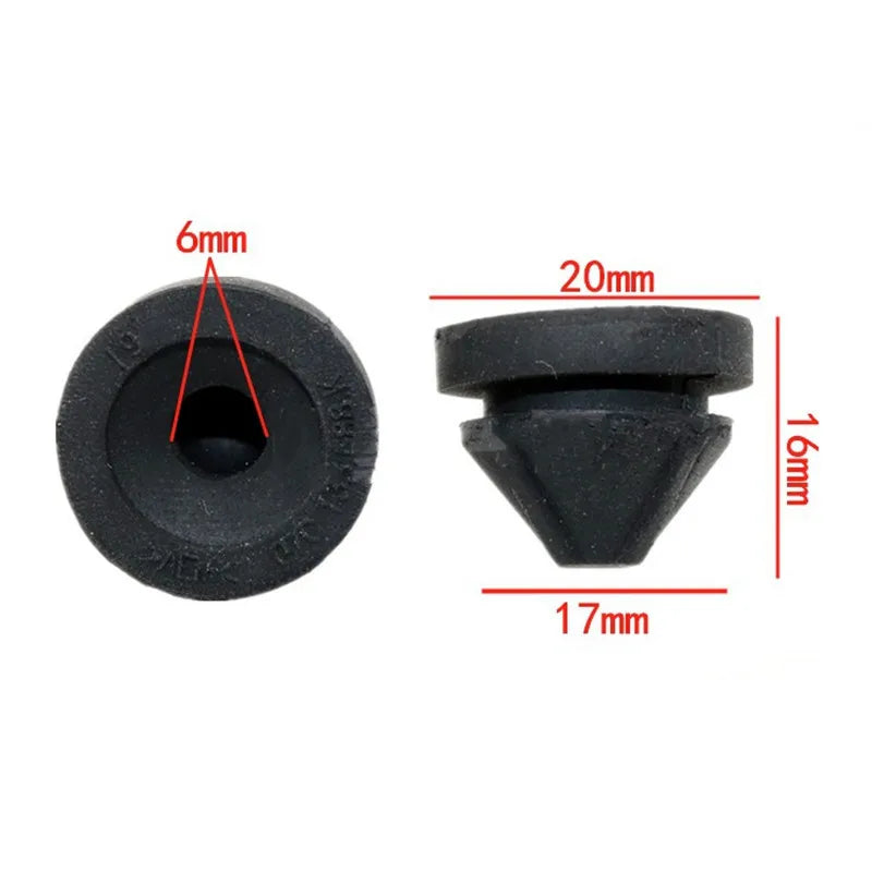 Car Engine Cover Plate Door Trunk Bumper Rubber Band Buffer Cushion Collision Damping Pad Tailgate Anti-collision Grommet Gasket