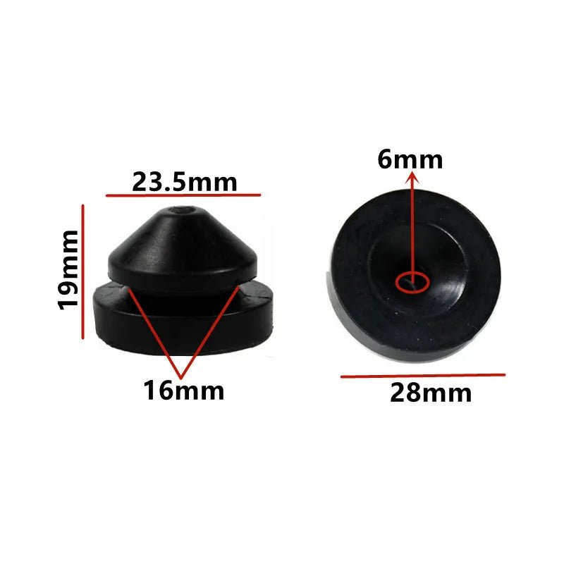 Car Engine Cover Plate Door Trunk Bumper Rubber Band Buffer Cushion Collision Damping Pad Tailgate Anti-collision Grommet Gasket