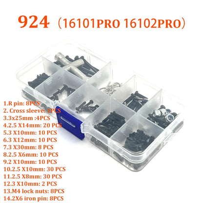 SCY 16101 PRO 16102 PRO RC Automotive Parts Turning Shaft Gear Bearing Pull Rod Steering Cup Swing Arm Motor Tire Screws