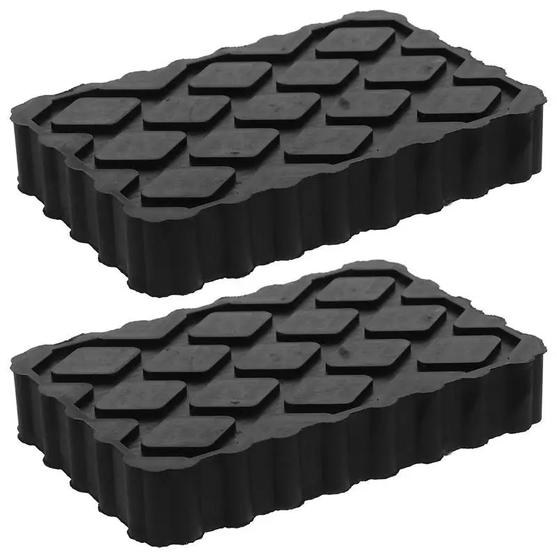 1/2Pcs Car Jack Rubber Pad Lift Blocks Floor Cars Parts Jacks Height Increasing Protective Pad Automotive Camper Stabilizer Pads