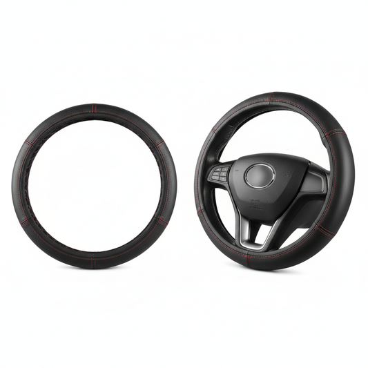 Non-Slip Leather Steering Wheel Cover